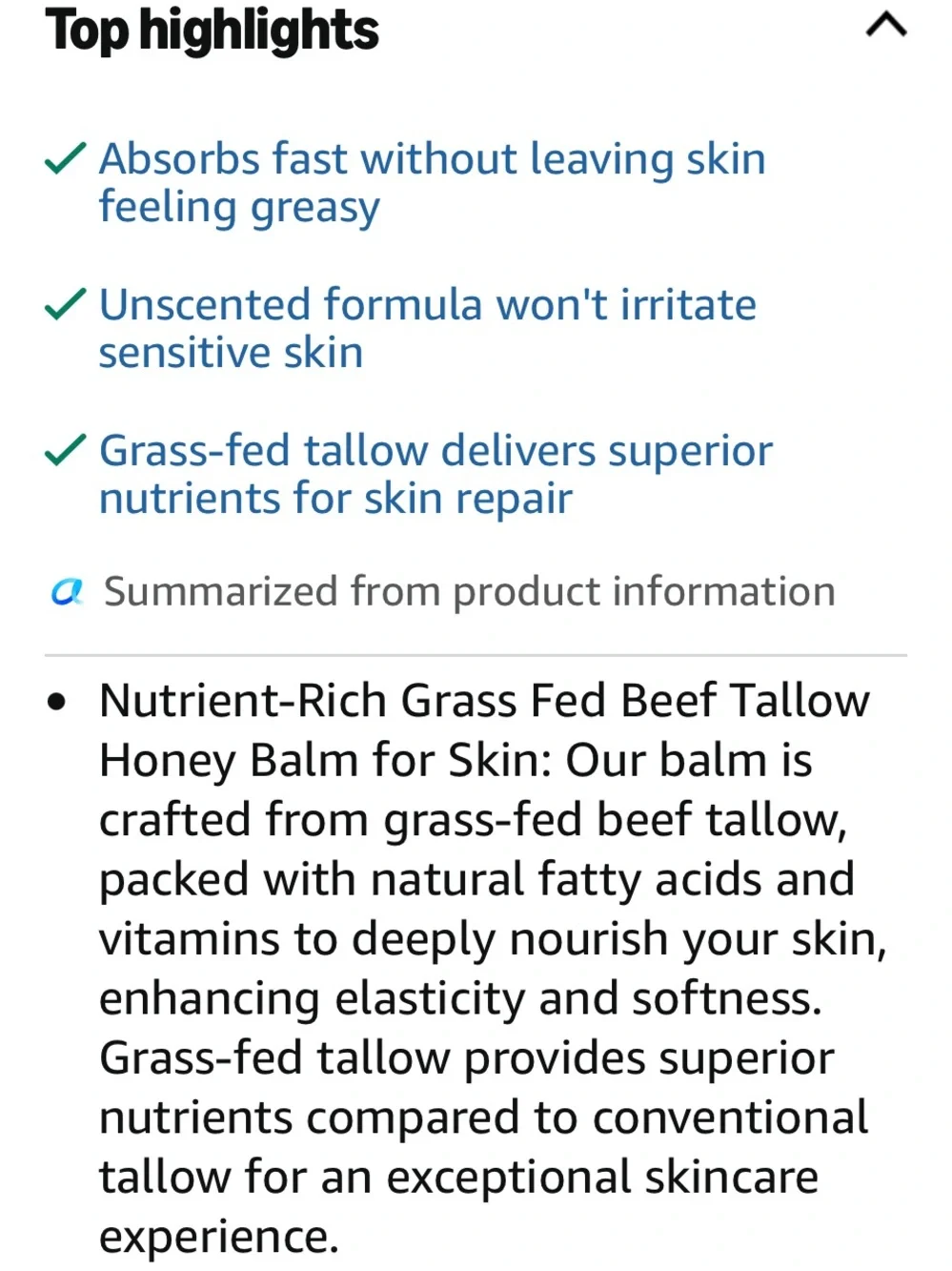 Set of two NWOT Uttse Mens’ Beef Tallow Honey Balm (for face & body)